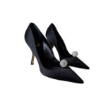 Christian Dior Satin Crystal Ball Embellished Pumps (Size 41)