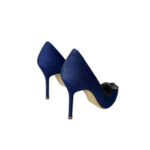 Manolo Blahnik Hangisi Denim & Crystal Pumps (Size 41)