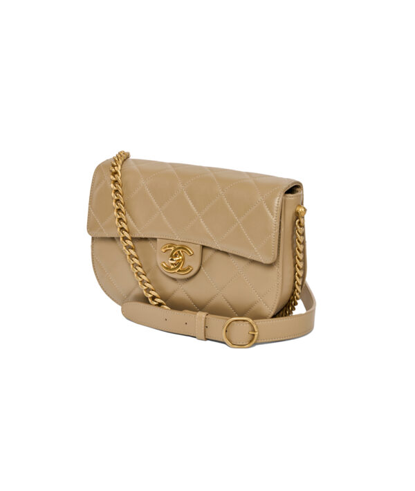 Chanel Quilted Moon Messenger Flap Crossbody