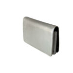 Chanel Timeless Silver Metallic Leather CC Wallet on Chain