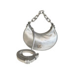 DKNY Les Mini Metallic Silver Shoulderbag