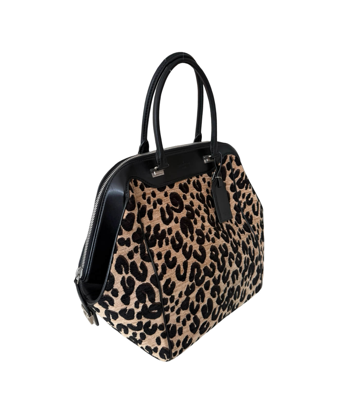 Louis Vuitton North South Leopard Print Canvas Shoulder Bag