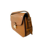 Valentino Rockstud Cabana Cognac Leather Saddle Shoulderbag