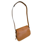 Valentino Rockstud Cabana Cognac Leather Saddle Shoulderbag