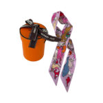 Hermes Twilly Scarf Mille et un Lapins Purple Camel
