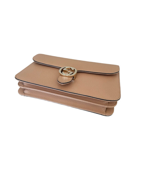 Gucci Dollar Calfskin Interlocking G Shoulderbag