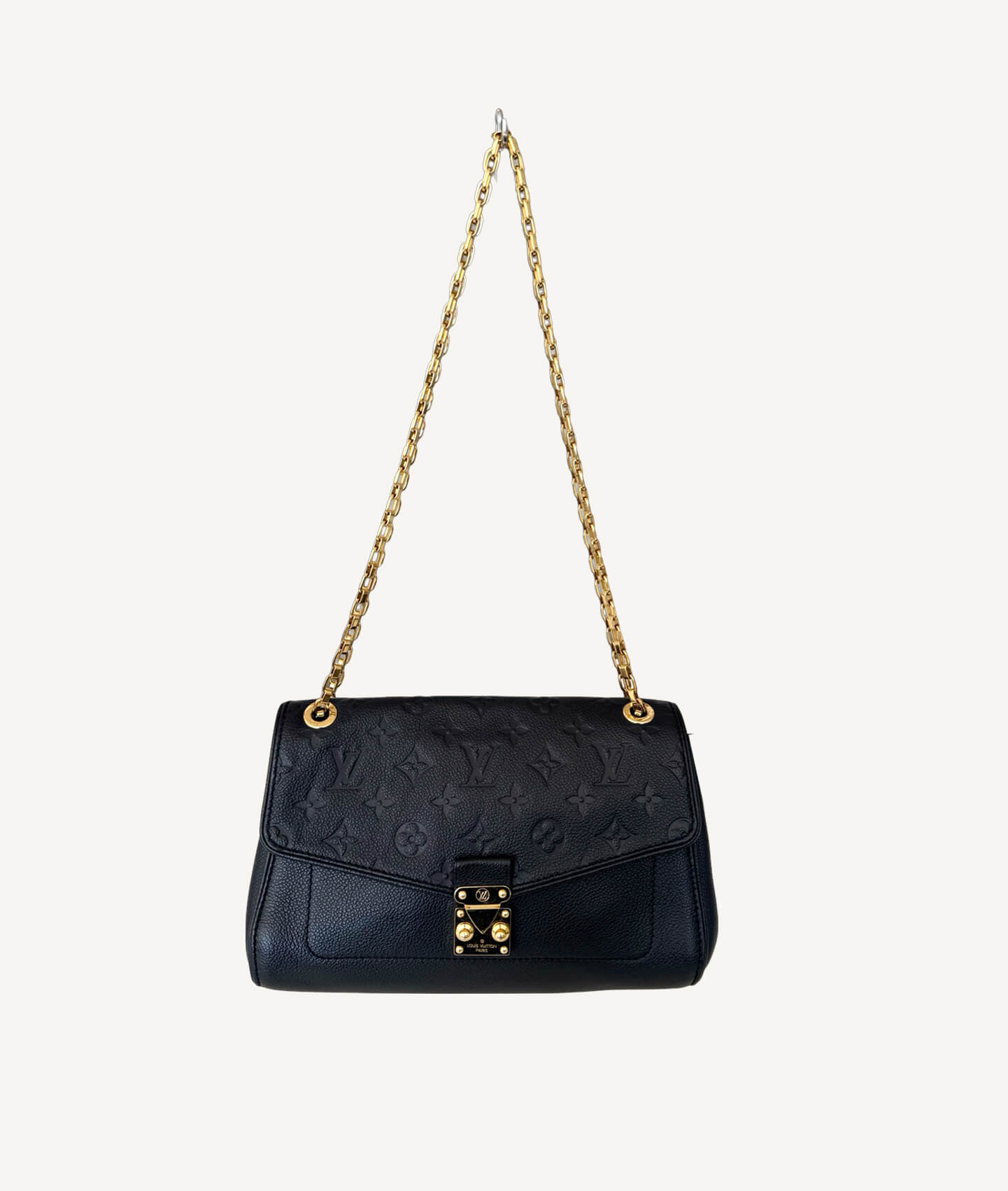 Black Louis Vuitton Saint Germain Monogram Empreinte leather shoulder bag