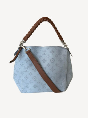 Louis Vuitton Mahina Blue Monogram Babylone Chain BB leather shoulder bag