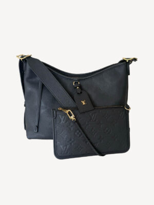 Louis Vuitton Carryall PM Monogram Empreinte black leather handbag with detachable pochette