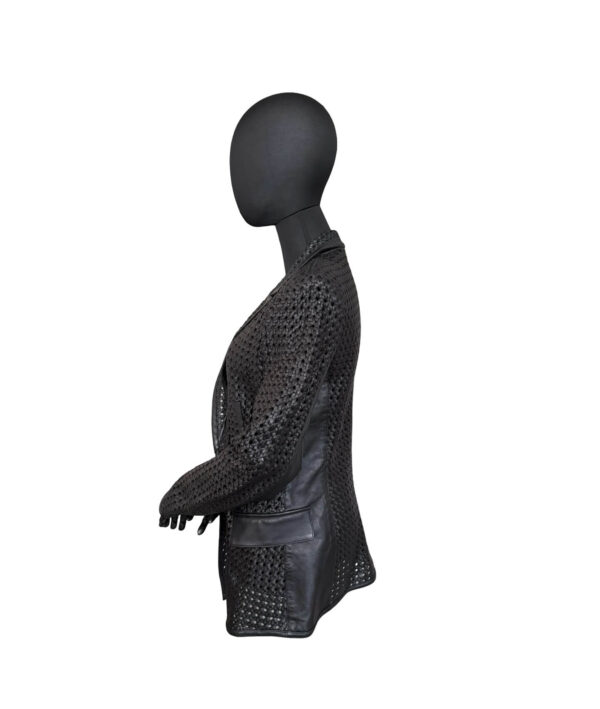 Versace Woven Leather Jacket