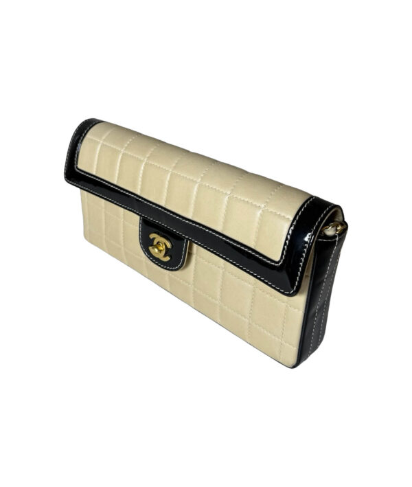 Chanel Chocolate Bar East West Flap Bag - Vintage