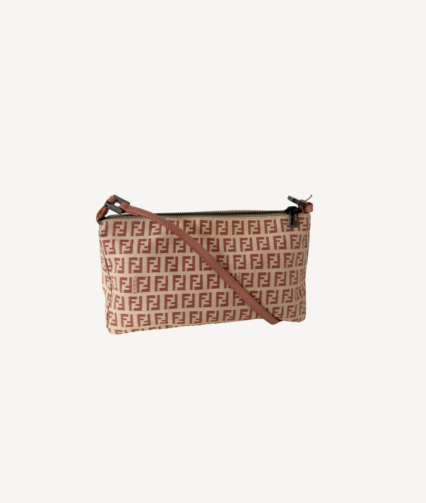 Fendi Zucca small bag in beige and pink FF monogram canvas
