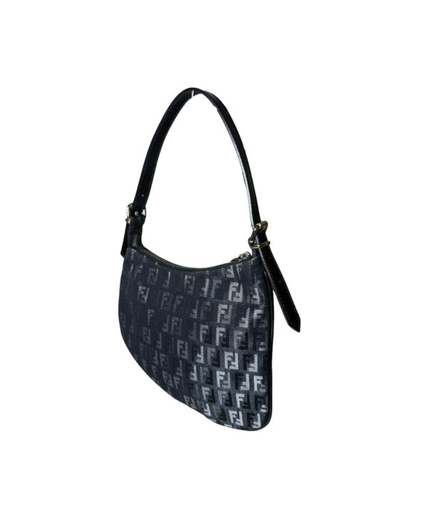 Fendi Zucchino Denim Oyster Bag
