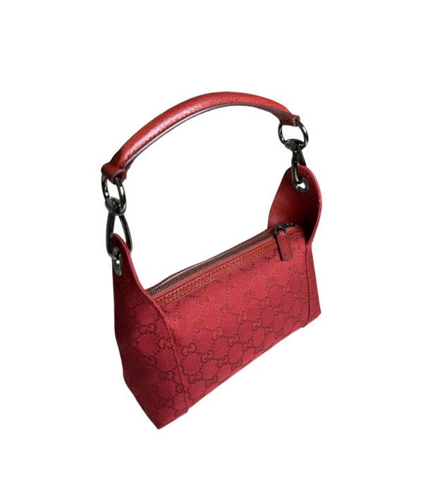 Gucci GG Canvas Hobo Red