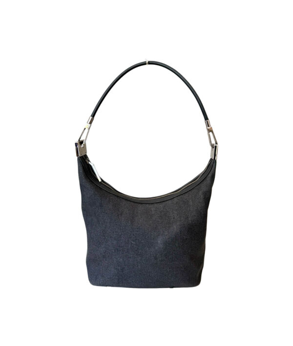 Gucci Denim Web Small Clasp Hobo