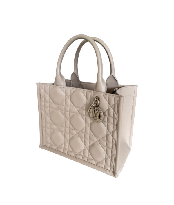 Christian Dior Desert Taupe Macrocannage Book Tote