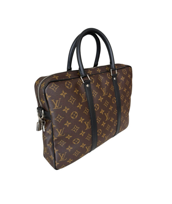 Louis Vuitton Macassar Canvas Porte Documents Voyage