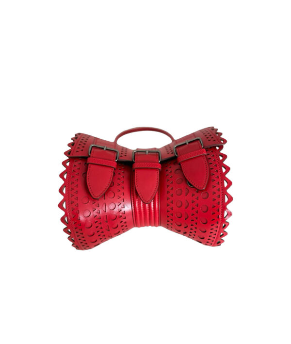 Alaia Vienne Edition 1992 Corset Leather Top Handle Bag