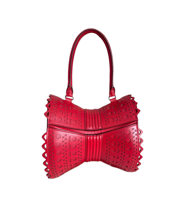 Alaia Vienne Edition 1992 Corset Leather Top Handle Bag