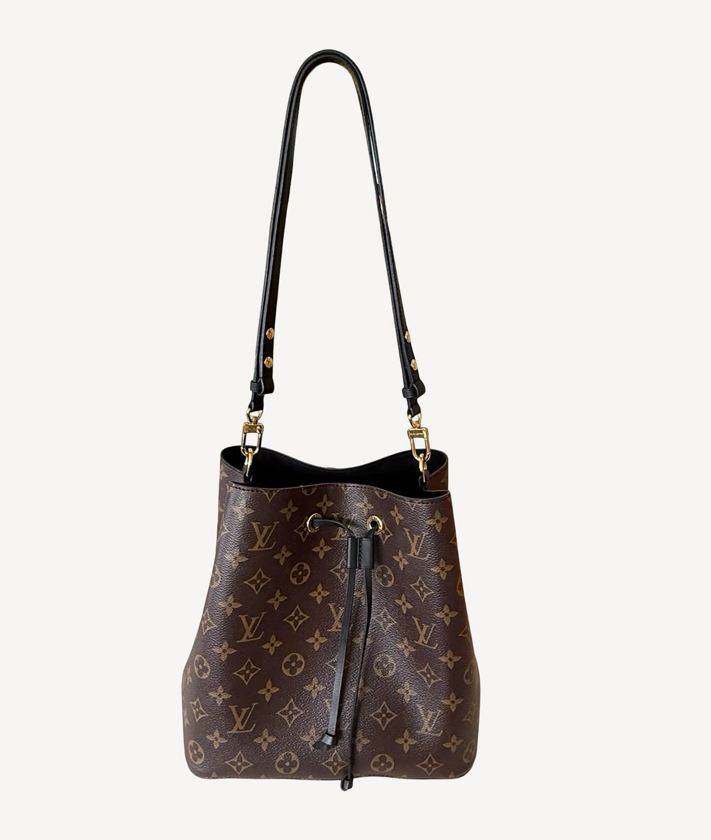 Louis Vuitton Néonoé MM Monogram canvas bucket bag with leather drawstring