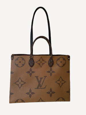 Louis Vuitton OnTheGo GM Reverse Monogram Giant tote bag brown canvas